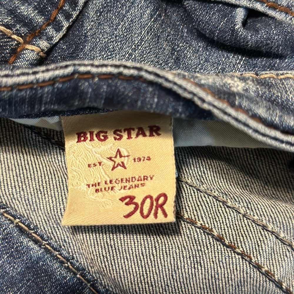 Big Star Women's Distressed Blue Flare Bootcut Jeans 30R 31" Inseam - Picture 3 of 16